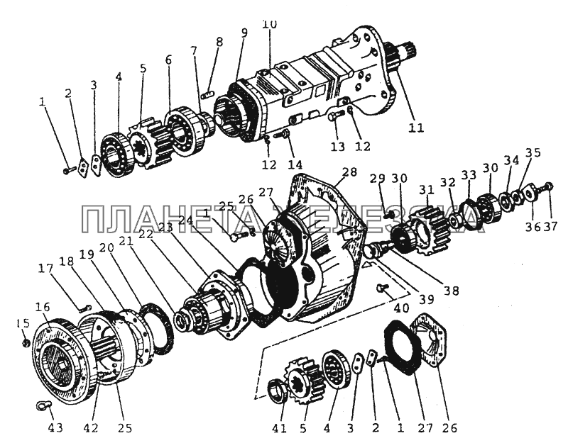 2412 Бортовой редуктор (82Р) МТЗ-80 (2002)